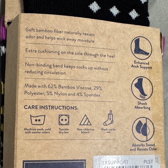 Cherokee Multicolor Diamond Pattern Compression Socks - Picture 2 of 3